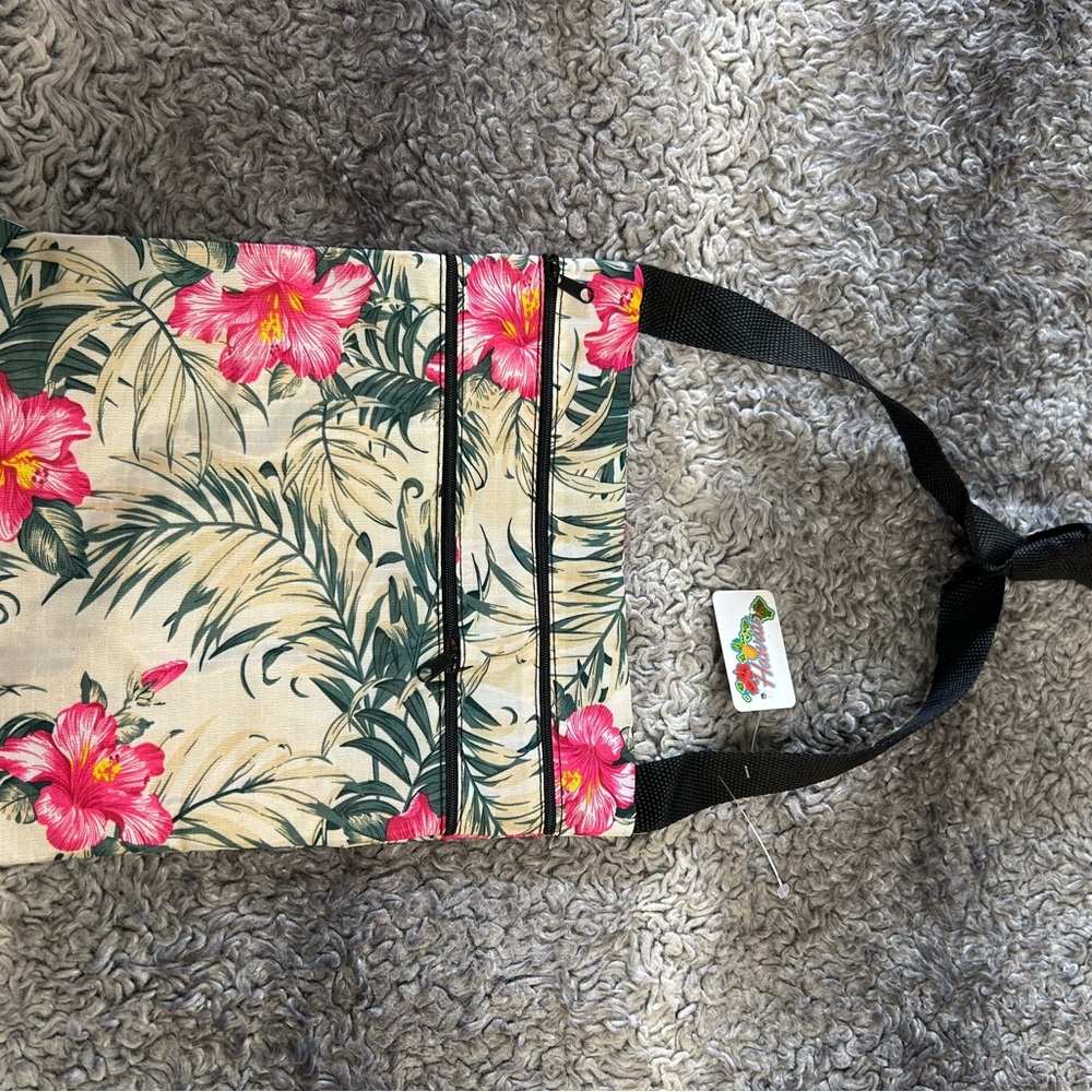 Floral Canvas Tote Bag